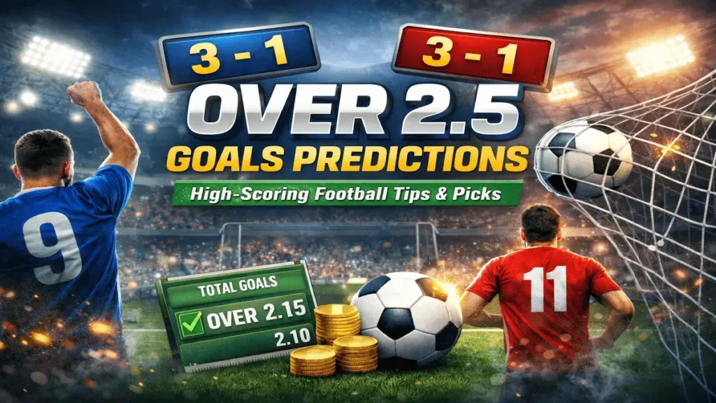 Over 2.5 goals predictions today with high-scoring football tips and match analysis